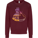 Where Words Fail Music Speaks Guitar Rock Mens Sweatshirt Jumper Maroon