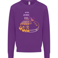 Where Words Fail Music Speaks Guitar Rock Mens Sweatshirt Jumper Purple