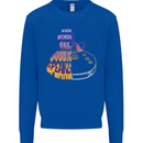 Where Words Fail Music Speaks Guitar Rock Mens Sweatshirt Jumper Royal Blue