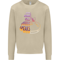 Where Words Fail Music Speaks Guitar Rock Mens Sweatshirt Jumper Sand