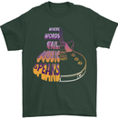 Where Words Fail Music Speaks Guitar Rock Mens T-Shirt Cotton Gildan Forest Green