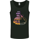 Where Words Fail Music Speaks Guitar Rock Mens Vest Tank Top Black
