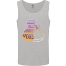 Where Words Fail Music Speaks Guitar Rock Mens Vest Tank Top Sports Grey