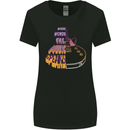 Where Words Fail Music Speaks Guitar Rock Womens Wider Cut T-Shirt Black