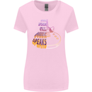 Where Words Fail Music Speaks Guitar Rock Womens Wider Cut T-Shirt Light Pink