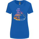Where Words Fail Music Speaks Guitar Rock Womens Wider Cut T-Shirt Royal Blue