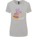 Where Words Fail Music Speaks Guitar Rock Womens Wider Cut T-Shirt Sports Grey