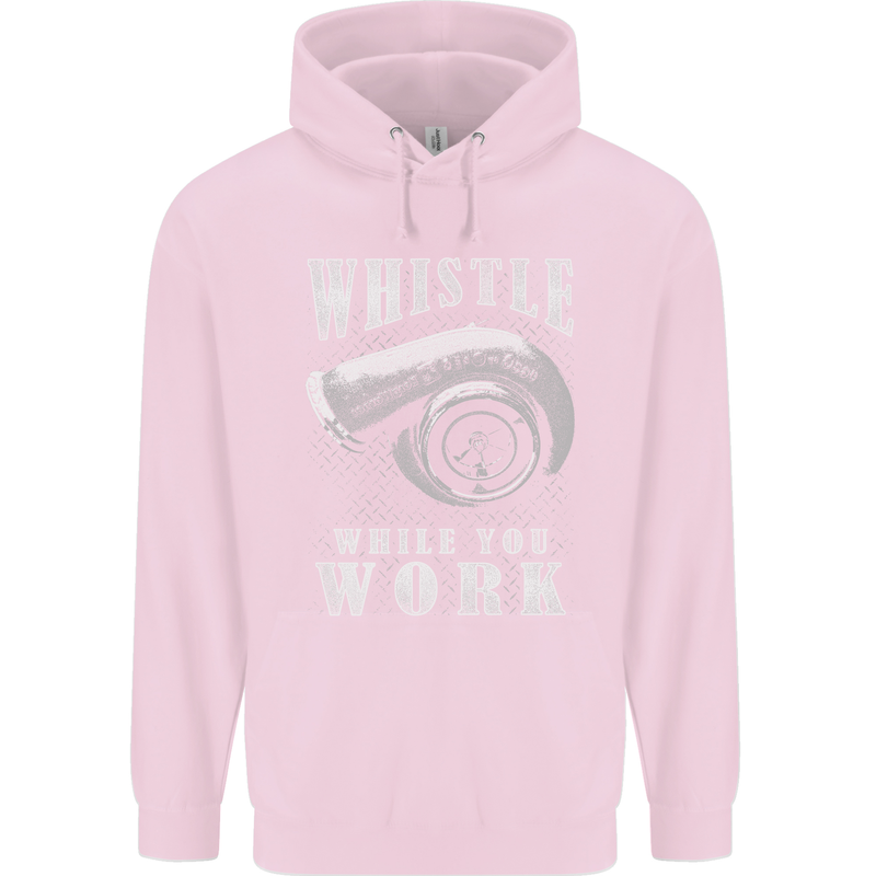 Whistle While You Work Turbo Cars Childrens Kids Hoodie Light Pink