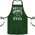 Whistle While You Work Turbo Cars Cotton Apron 100% Organic Forest Green