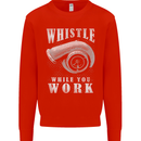 Whistle While You Work Turbo Cars Kids Sweatshirt Jumper Bright Red