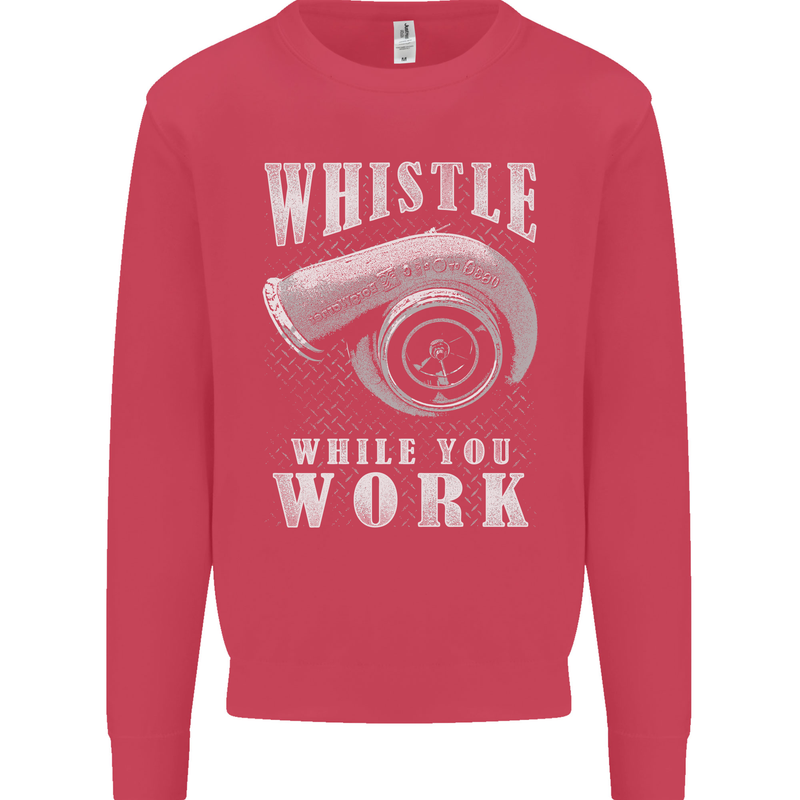 Whistle While You Work Turbo Cars Kids Sweatshirt Jumper Heliconia