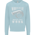 Whistle While You Work Turbo Cars Kids Sweatshirt Jumper Light Blue