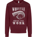 Whistle While You Work Turbo Cars Kids Sweatshirt Jumper Maroon