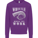 Whistle While You Work Turbo Cars Kids Sweatshirt Jumper Purple
