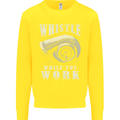 Whistle While You Work Turbo Cars Kids Sweatshirt Jumper Yellow