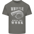 Whistle While You Work Turbo Cars Kids T-Shirt Childrens Charcoal