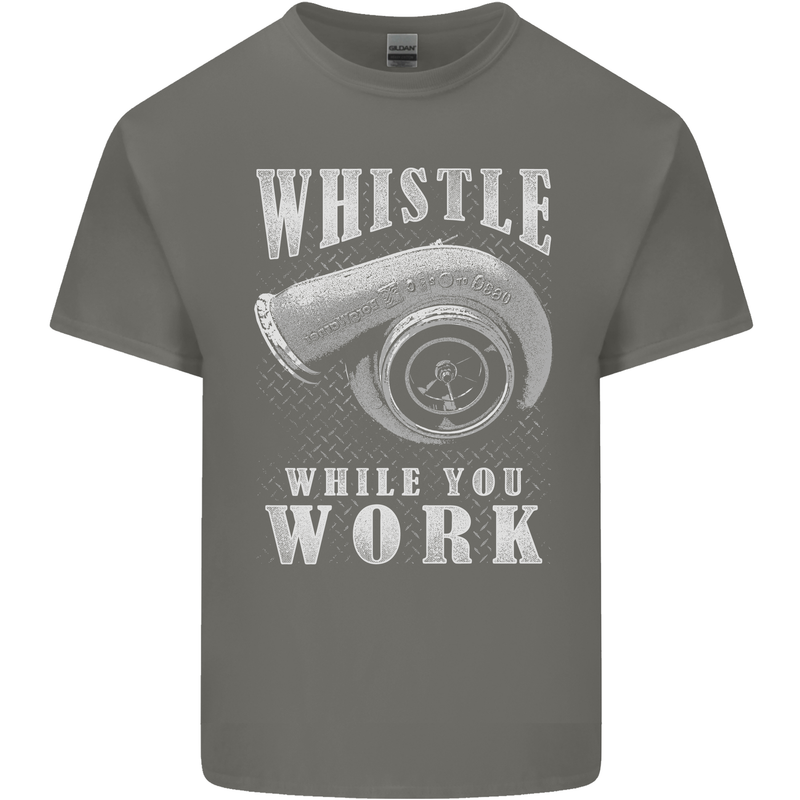 Whistle While You Work Turbo Cars Kids T-Shirt Childrens Charcoal
