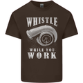 Whistle While You Work Turbo Cars Kids T-Shirt Childrens Chocolate