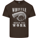 Whistle While You Work Turbo Cars Kids T-Shirt Childrens Chocolate