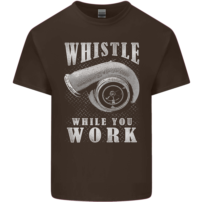 Whistle While You Work Turbo Cars Kids T-Shirt Childrens Chocolate