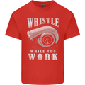 Whistle While You Work Turbo Cars Kids T-Shirt Childrens Red