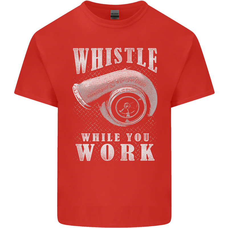 Whistle While You Work Turbo Cars Kids T-Shirt Childrens Red