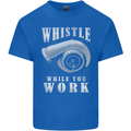 Whistle While You Work Turbo Cars Kids T-Shirt Childrens Royal Blue