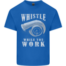 Whistle While You Work Turbo Cars Kids T-Shirt Childrens Royal Blue