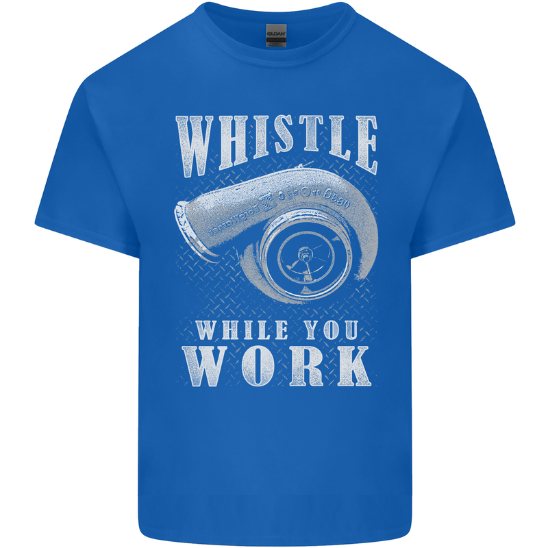 Whistle While You Work Turbo Cars Kids T-Shirt Childrens Royal Blue