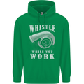 Whistle While You Work Turbo Cars Mens 80% Cotton Hoodie Irish Green