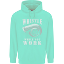 Whistle While You Work Turbo Cars Mens 80% Cotton Hoodie Peppermint