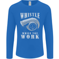 Whistle While You Work Turbo Cars Mens Long Sleeve T-Shirt Royal Blue