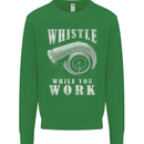 Whistle While You Work Turbo Cars Mens Sweatshirt Jumper Irish Green