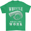 Whistle While You Work Turbo Cars Mens T-Shirt Cotton Gildan Irish Green
