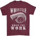 Whistle While You Work Turbo Cars Mens T-Shirt Cotton Gildan Maroon
