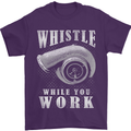 Whistle While You Work Turbo Cars Mens T-Shirt Cotton Gildan Purple