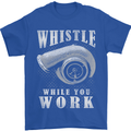 Whistle While You Work Turbo Cars Mens T-Shirt Cotton Gildan Royal Blue
