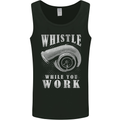 Whistle While You Work Turbo Cars Mens Vest Tank Top Black