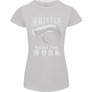 Whistle While You Work Turbo Cars Womens Petite Cut T-Shirt Sports Grey