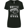 Whistle While You Work Turbo Cars Womens Wider Cut T-Shirt Black