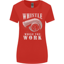 Whistle While You Work Turbo Cars Womens Wider Cut T-Shirt Red