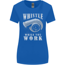 Whistle While You Work Turbo Cars Womens Wider Cut T-Shirt Royal Blue