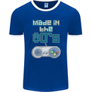 Made in the 80's Funny Birthday Retro Mens Ringer T-Shirt FotL Royal Blue/White