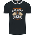 This Is What an Awesome Dad Father's Day Mens Ringer T-Shirt FotL Black/White