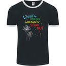 Born to Stand Out Autistic Autism ASD Mens Ringer T-Shirt FotL Black/White