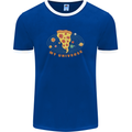 My Pizza Universe Funny Food Diet Mens Ringer T-Shirt FotL Royal Blue/White