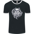 Cthulhu Skull Mens Ringer T-Shirt FotL Black/White