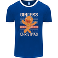 Gingers Are for Life Not Just for Christmas Mens Ringer T-Shirt FotL Royal Blue/White