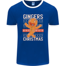 Gingers Are for Life Not Just for Christmas Mens Ringer T-Shirt FotL Royal Blue/White