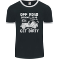 Off Road Driving Club Get Dirty 4x4 Funny Mens Ringer T-Shirt FotL Black/White